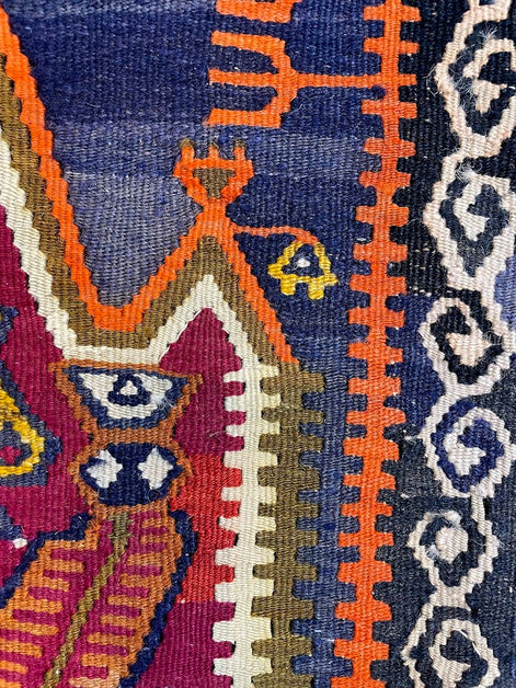 Turkish Kayseri Prayer Kilim 4'4 x 6'0