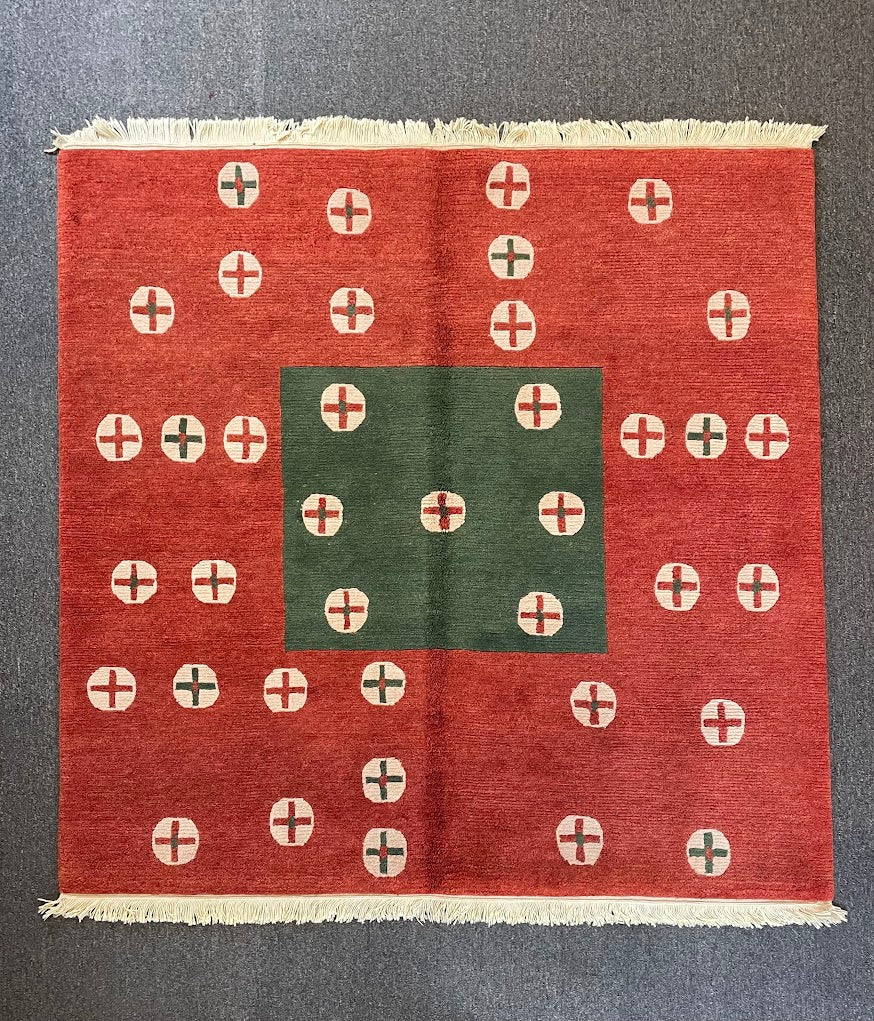 Tibetan Cross 4'11 x 5'0