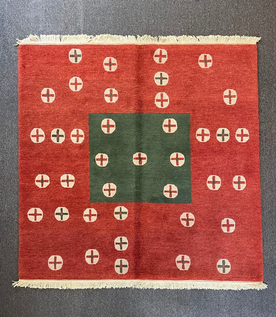 Tibetan Cross 4'11 x 5'0