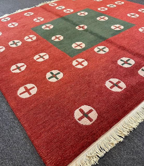 Tibetan Cross 4'11 x 5'0