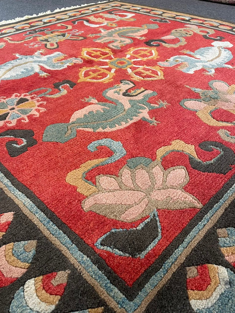 Tibetan Dancing Dragon 5'0 x 5'0