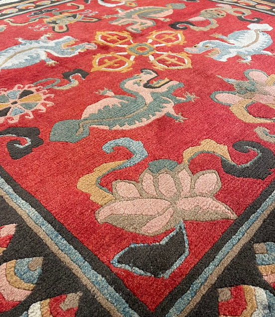 Tibetan Dancing Dragon 5'0 x 5'0