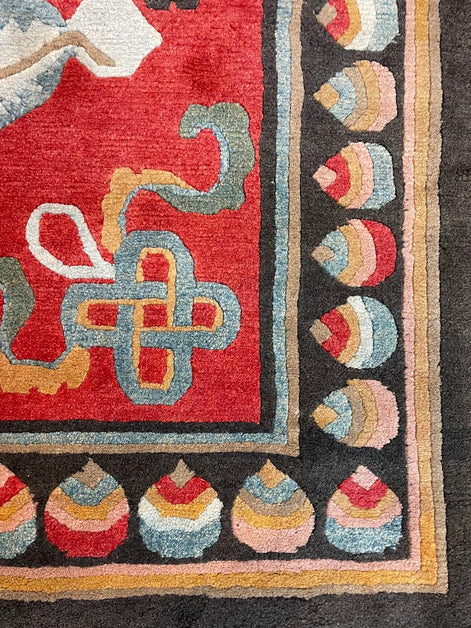 Tibetan Dancing Dragon 5'0 x 5'0