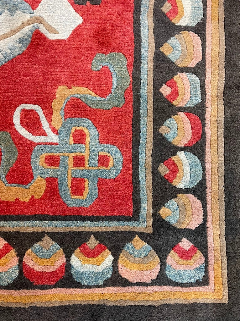 Tibetan Dancing Dragon 5'0 x 5'0