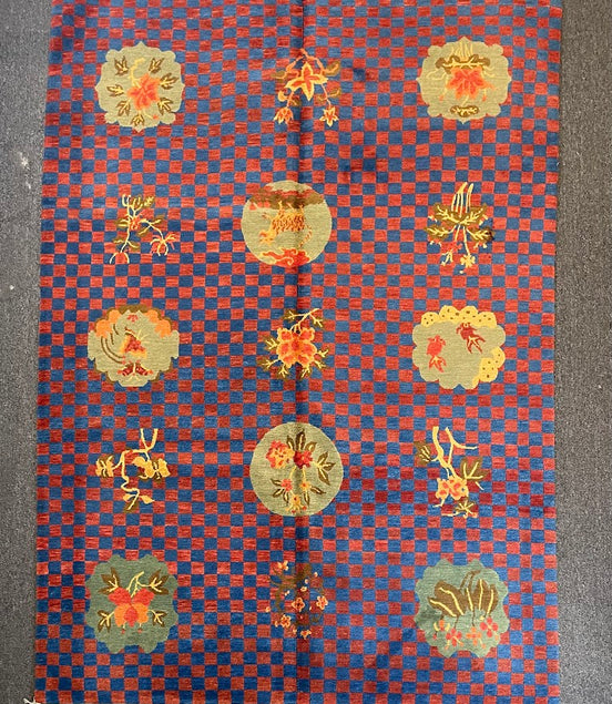 Tibetan Checkered 4'11 x 6'11