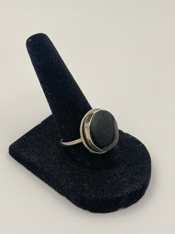 Antique Afghan Onyx Silver Ring
