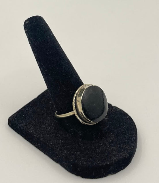 Antique Afghan Onyx Silver Ring
