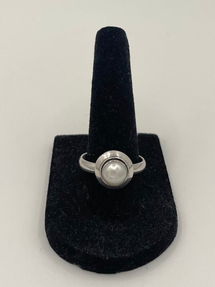 Pearl Silver Ring