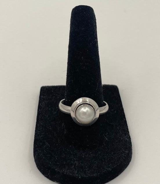 Pearl Silver Ring