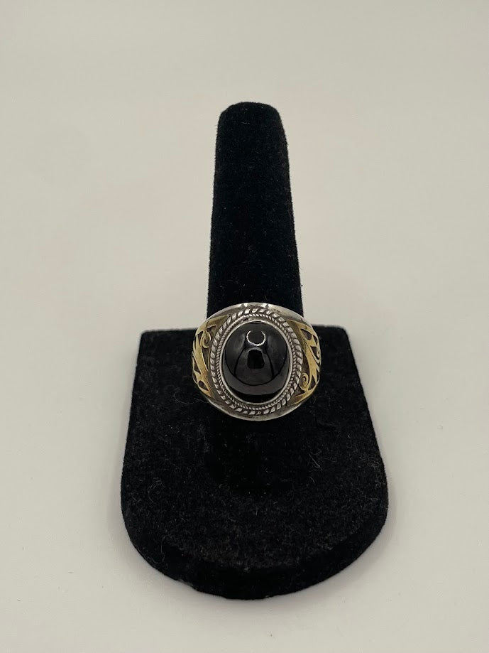 Garnet Silver Ring