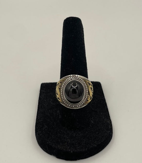 Garnet Silver Ring