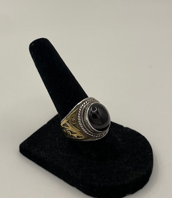 Garnet Silver Ring