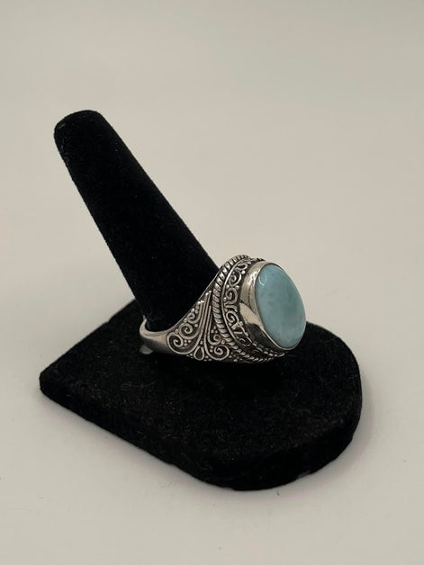 Larimar Silver Ring