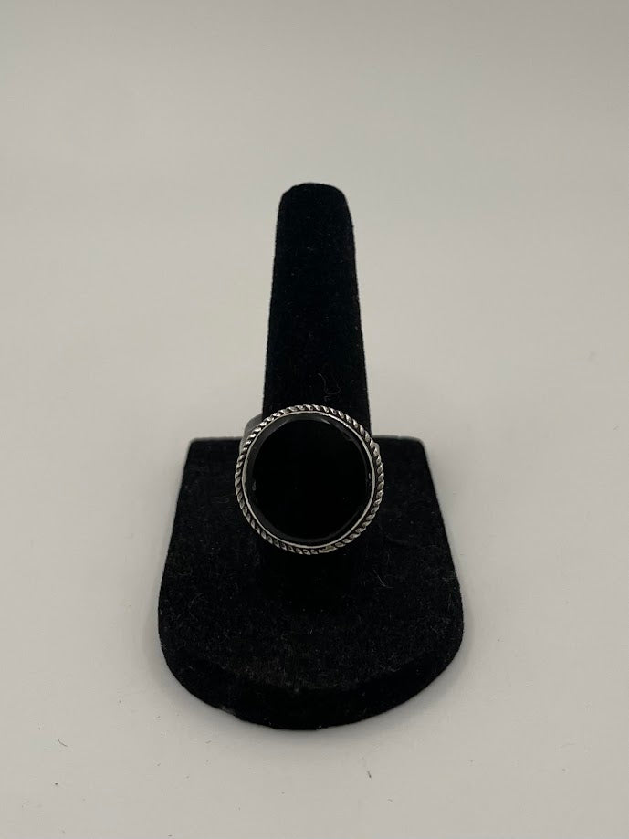 Antique Afghan Onyx Silver Ring