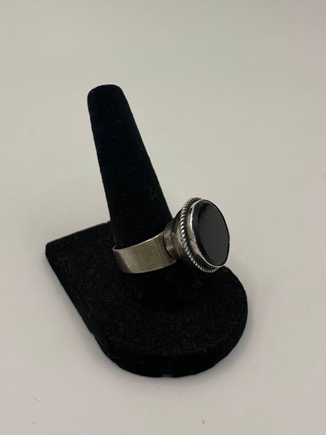 Antique Afghan Onyx Silver Ring