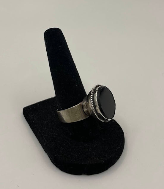 Antique Afghan Onyx Silver Ring