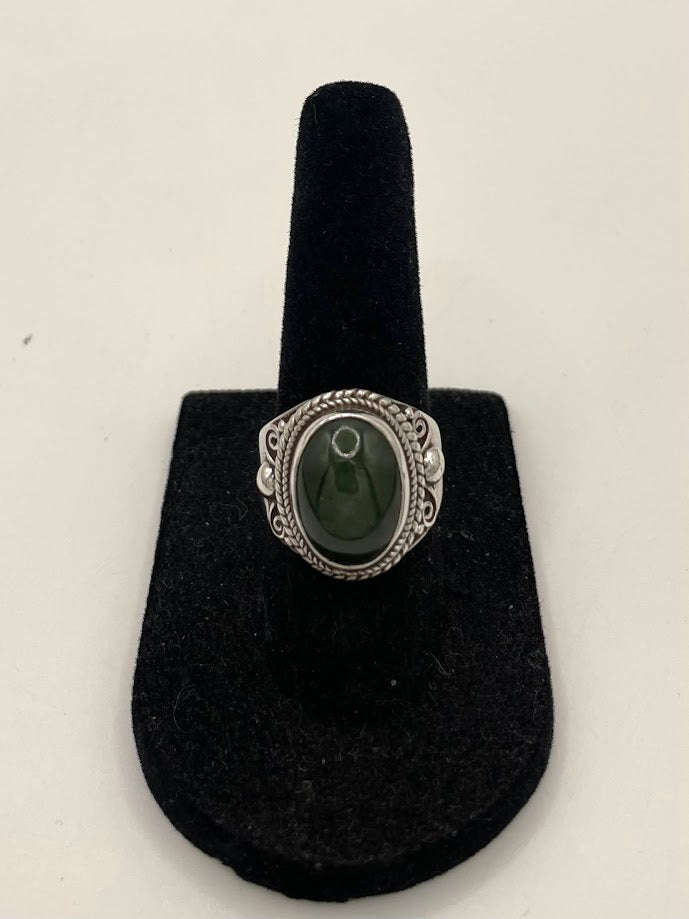 Jade Silver Ring