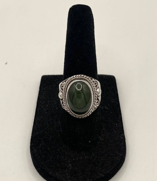 Jade Silver Ring