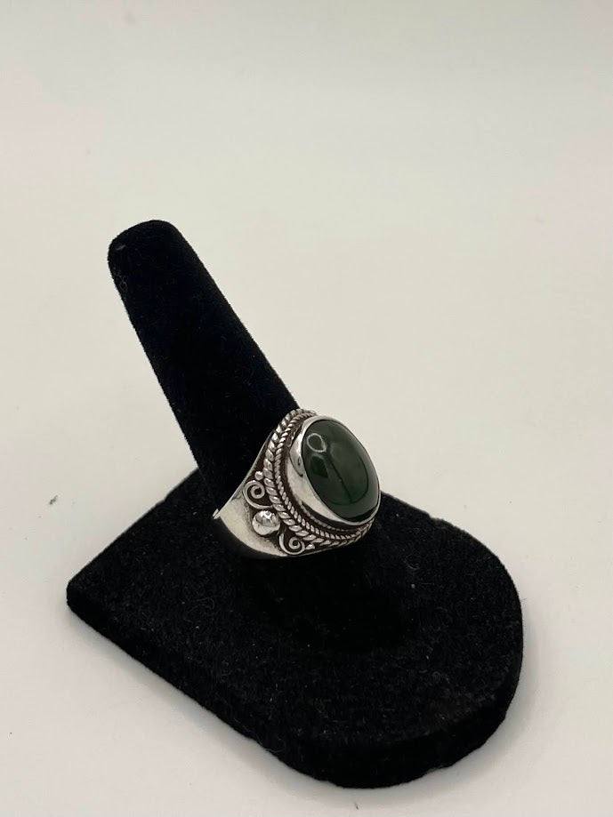 Jade Silver Ring
