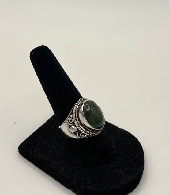 Jade Silver Ring