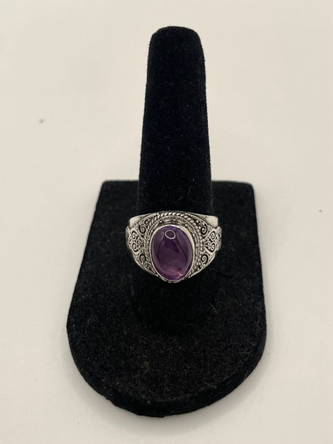 Amethyst  Silver Ring