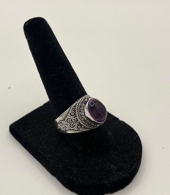 Amethyst  Silver Ring