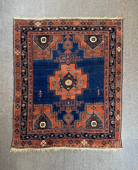 Antique Iranian Avshar 4'3 x 4'11