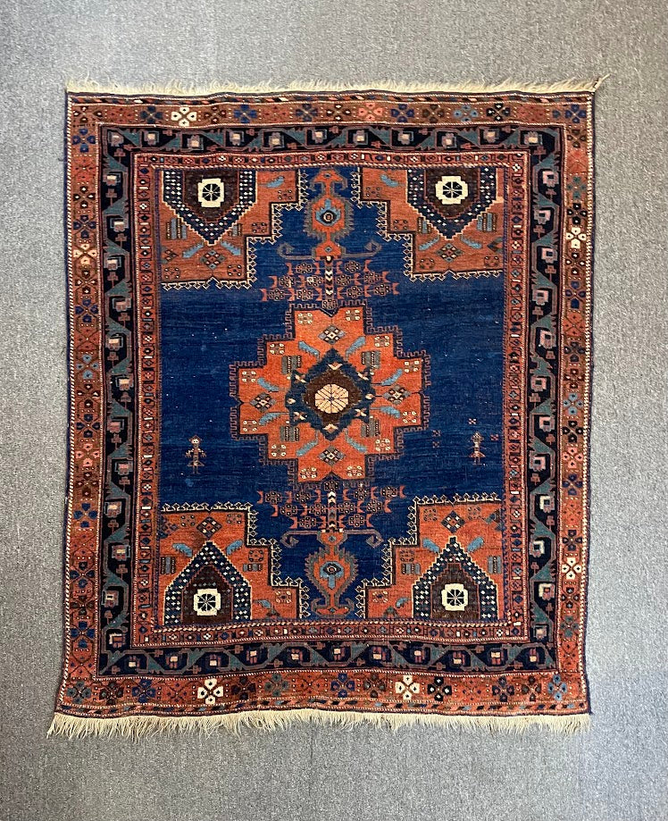 Antique Iranian Avshar 4'3 x 4'11