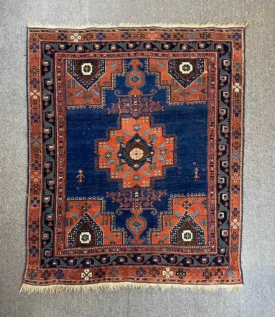 Antique Iranian Avshar 4'3 x 4'11
