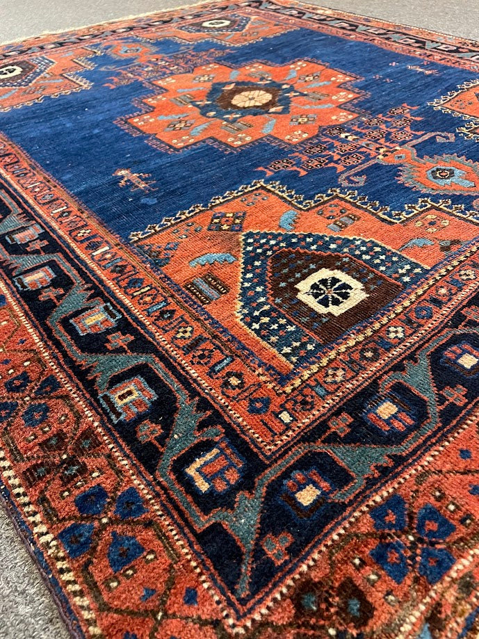 Antique Iranian Avshar 4'3 x 4'11