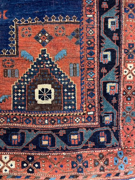 Antique Iranian Avshar 4'3 x 4'11