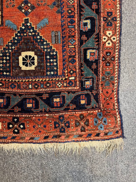 Antique Iranian Avshar 4'3 x 4'11