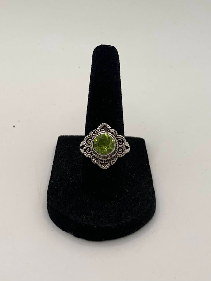 Peridot Silver Ring