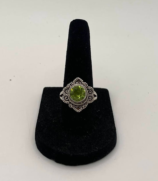 Peridot Silver Ring