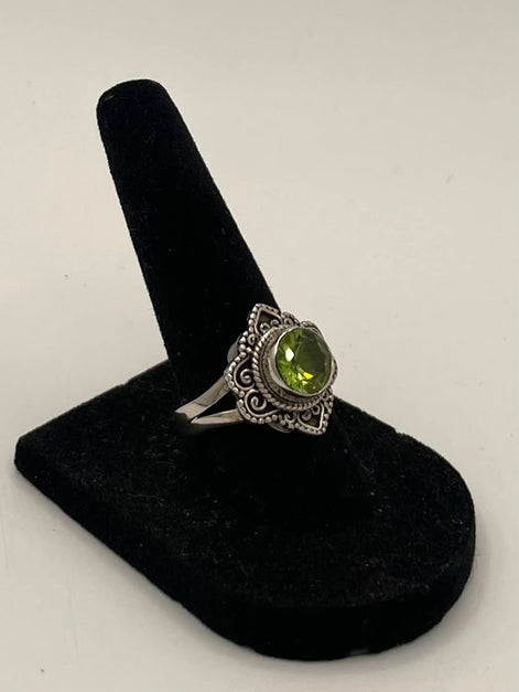 Peridot Silver Ring