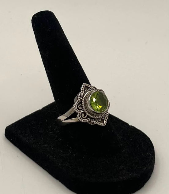 Peridot Silver Ring