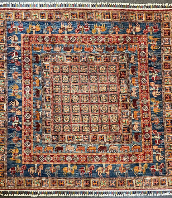 Afghan Pazyryk 6'11 x 6'11