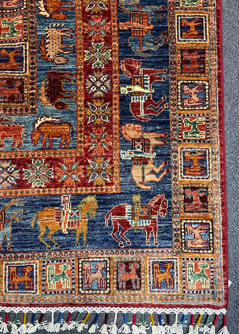 Afghan Pazyryk 6'11 x 6'11