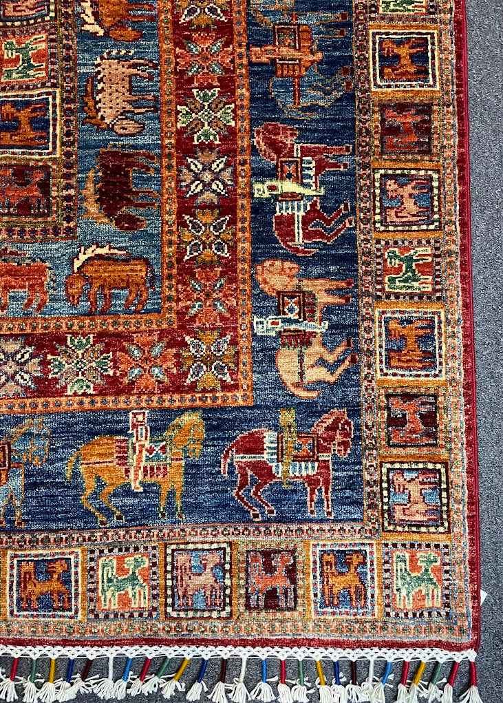 Afghan Pazyryk 6'11 x 6'11