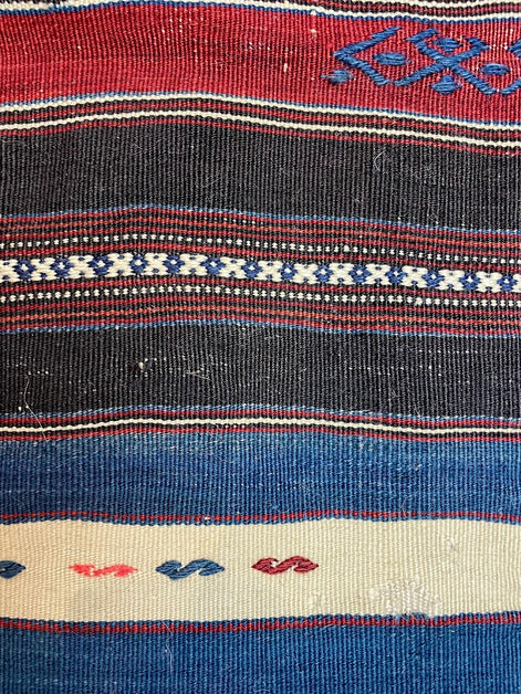 Antique Turkish Bergama Kilim 5'5 x 7'4