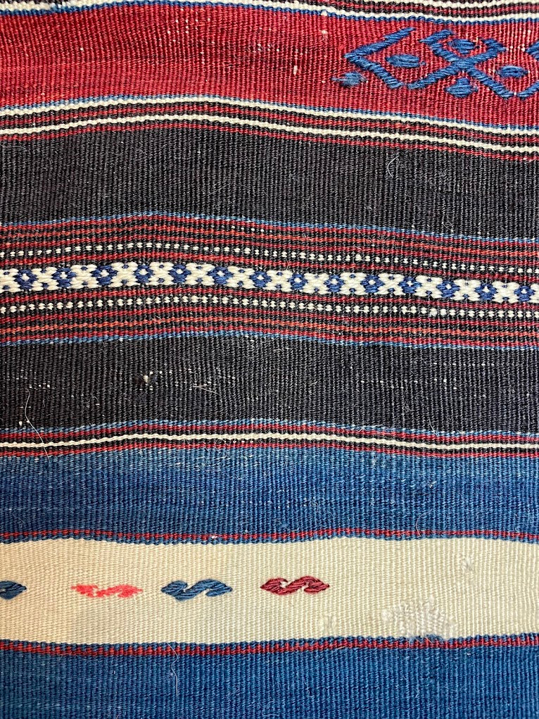 Antique Turkish Bergama Kilim 5'5 x 7'4