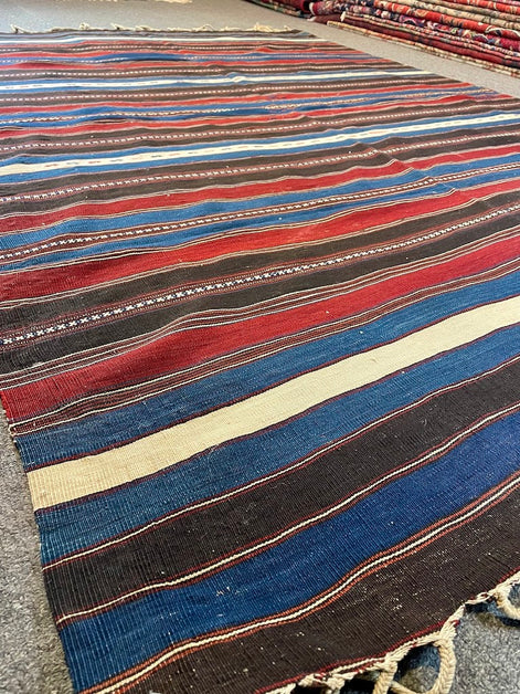 Antique Turkish Bergama Kilim 5'5 x 7'4