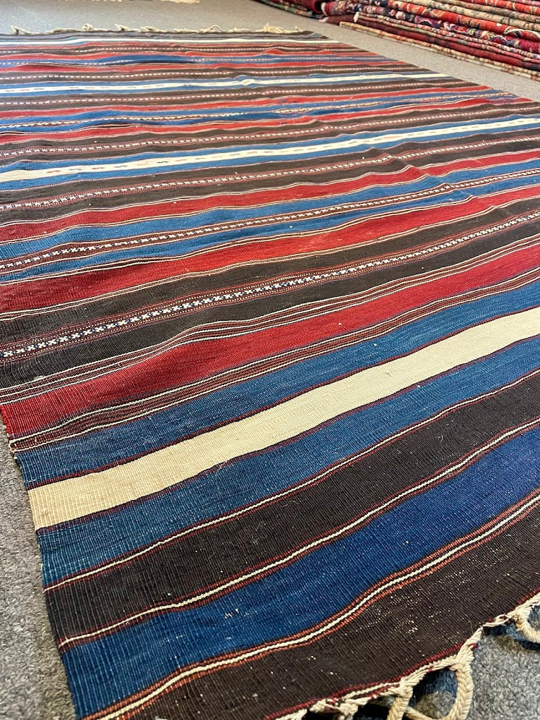 Antique Turkish Bergama Kilim 5'5 x 7'4