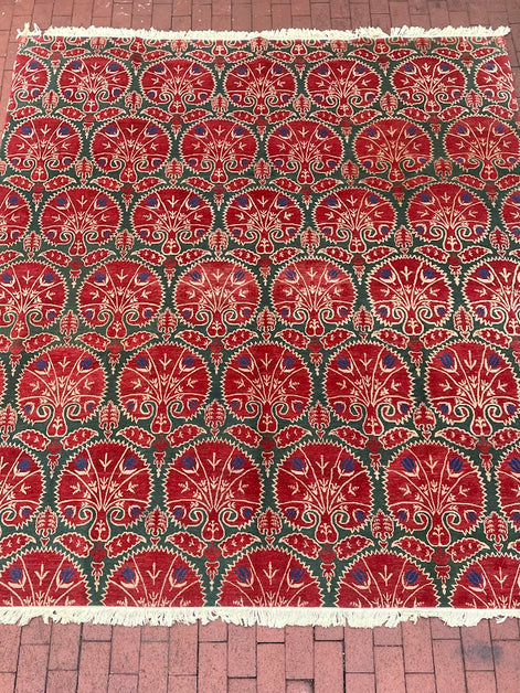 Tibetan Ottoman Brocade 8'2 x 9'11