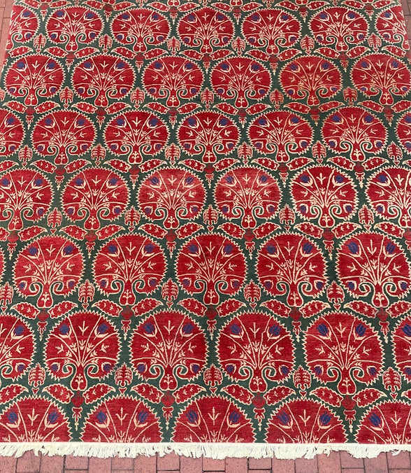 Tibetan Ottoman Brocade 8'2 x 9'11