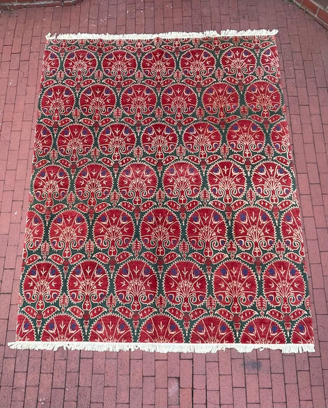 Tibetan Ottoman Brocade 8'2 x 9'11
