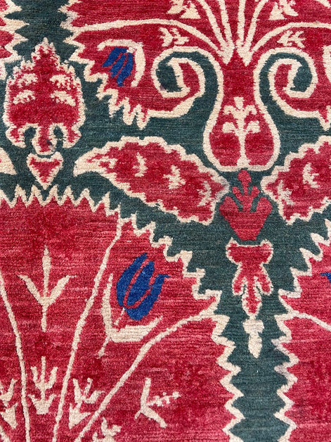 Tibetan Ottoman Brocade 8'2 x 9'11