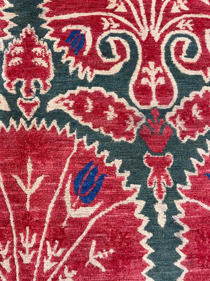 Tibetan Ottoman Brocade 8'2 x 9'11
