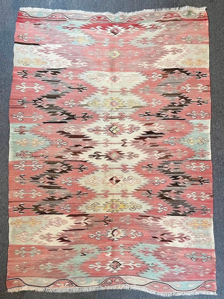 Turkish Konya Kilim 4'9 x 6'9