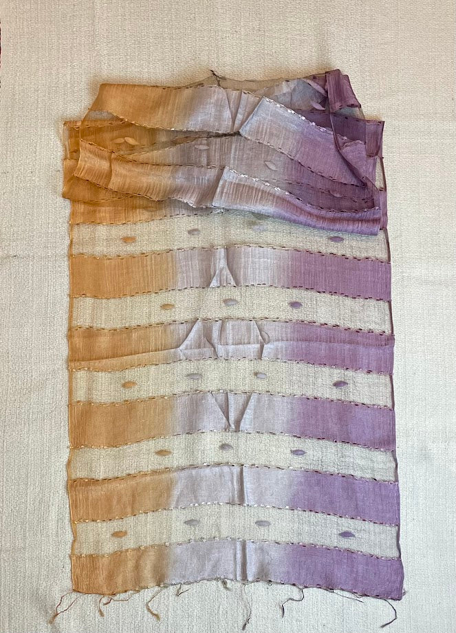 Multicolor Mesh Silk Scarf